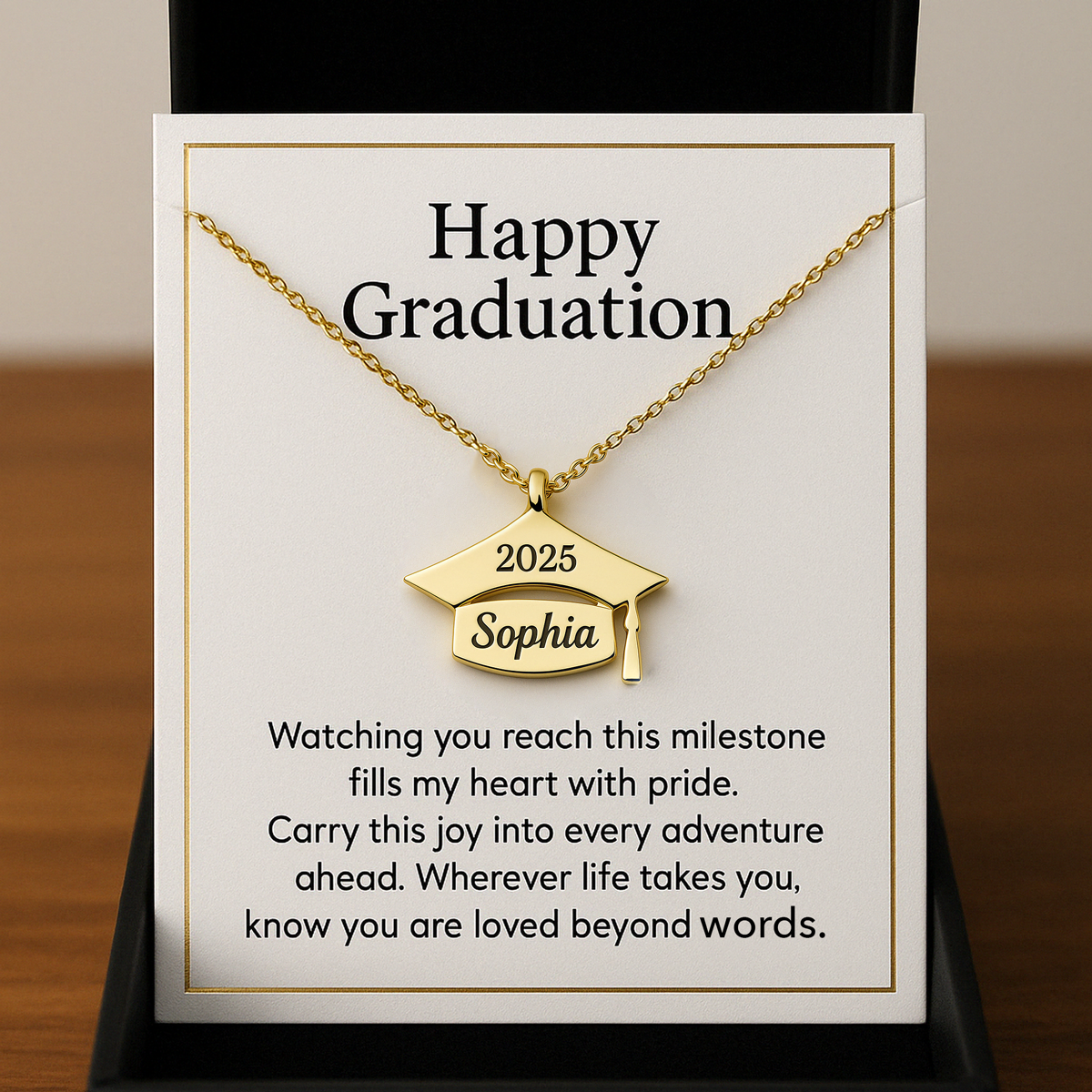 Custom Name Necklace Graduation Gift