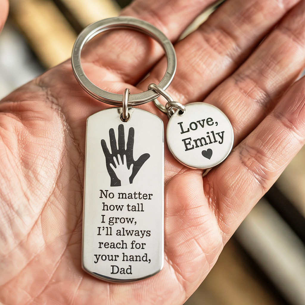 Custom Name Keychain Father's Day Gift