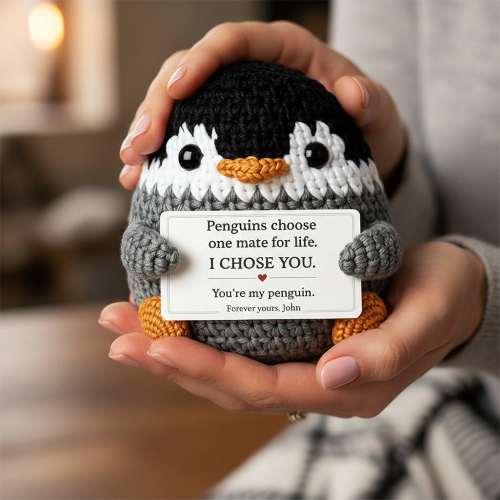 I Chose You - Custom Penguin Crochet