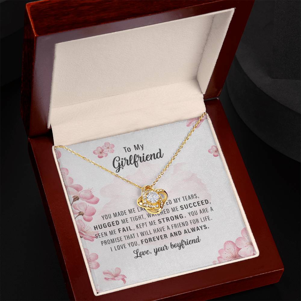 To My Girlfriend - love Knot Necklace