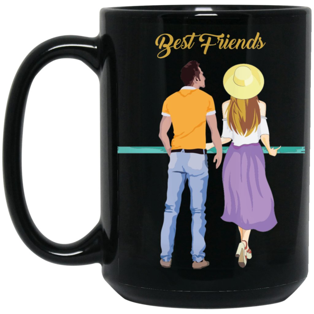 'best friends coffee mug for girl - boy' - UniqueThoughtful