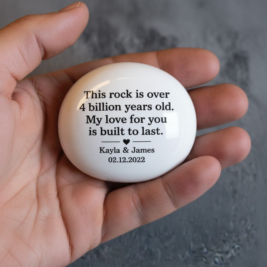 Built to last - Custom Stone Valentine's Gift - UniqueThoughtful