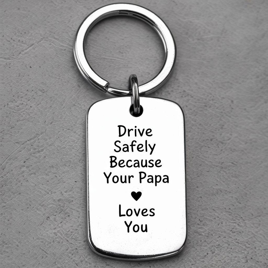 Drive Safely Custom Keychain - UniqueThoughtful