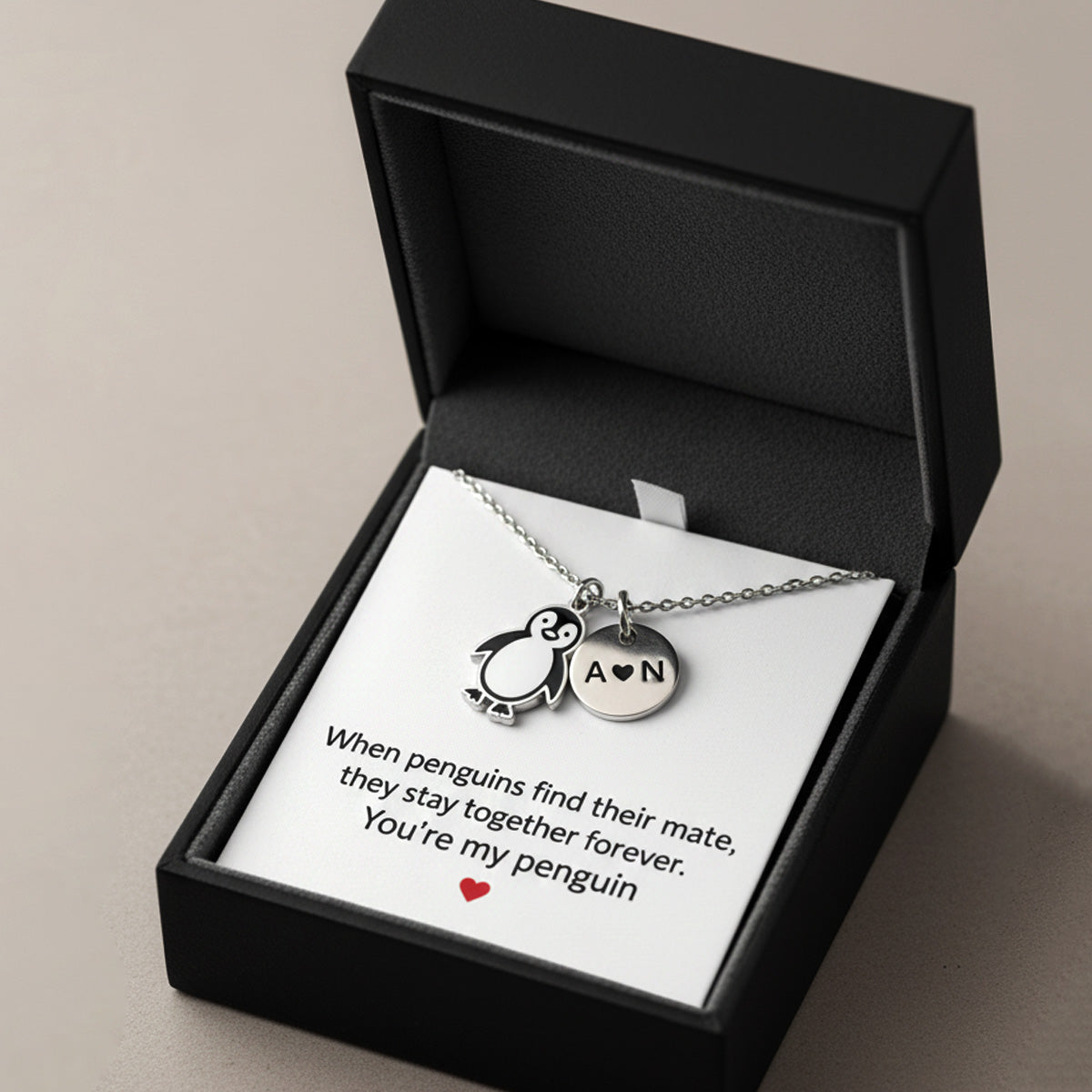You Are My Penguin Custom Necklace - Meaningful Gift