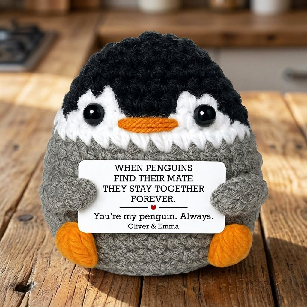 You're My Penguin Always - Custom Crochet Valentine's Gift