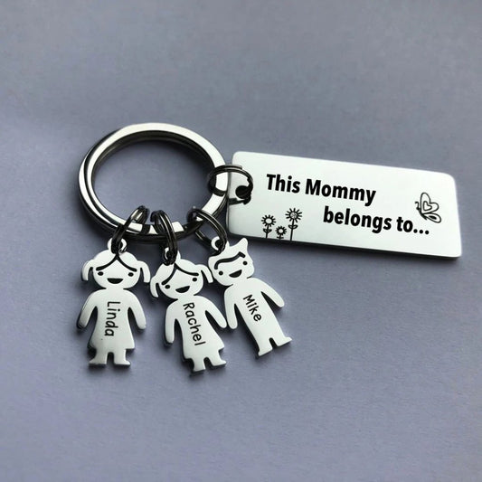 Personalized Family Name Keychain - UniqueThoughtful