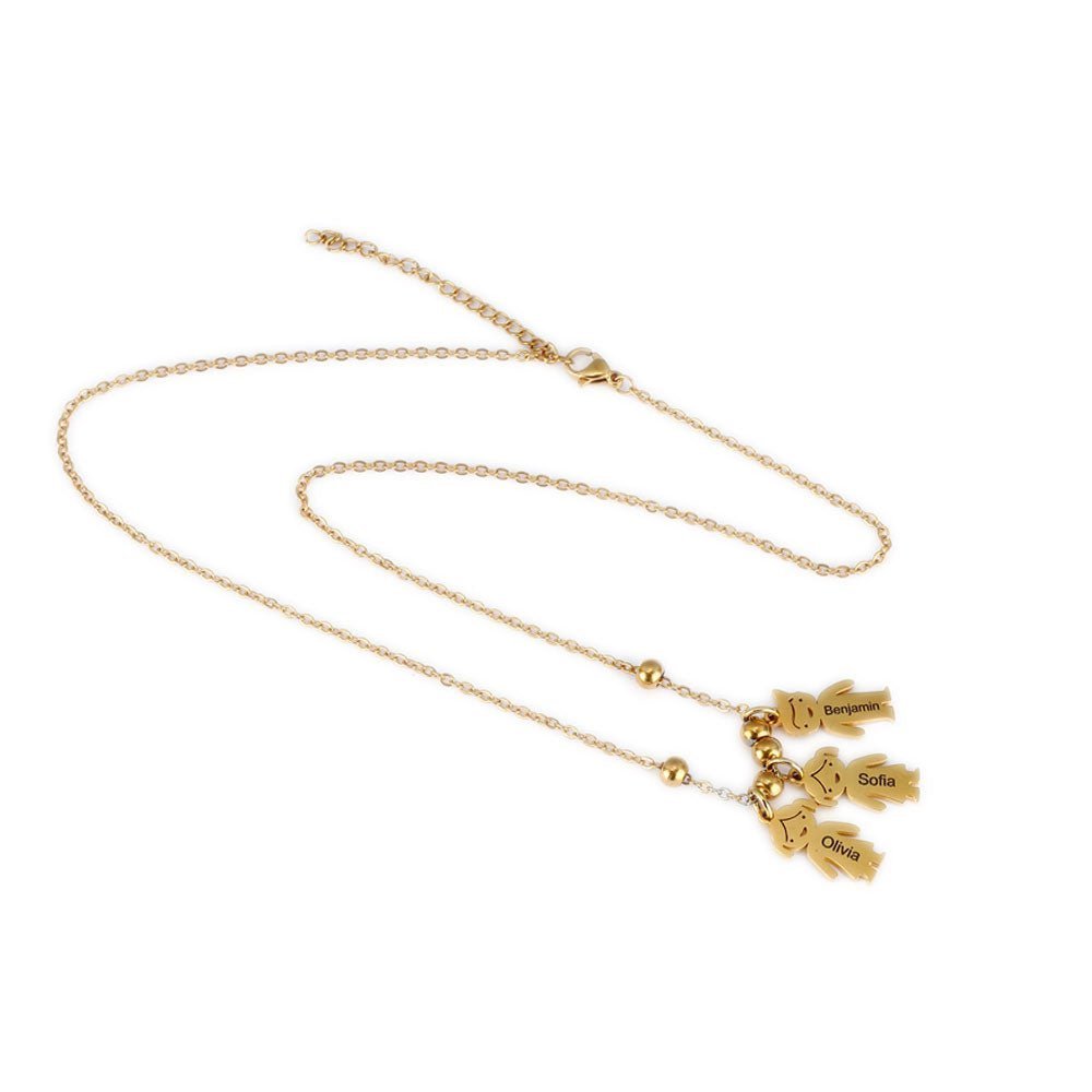 Personalized Family Name Necklace - UniqueThoughtful