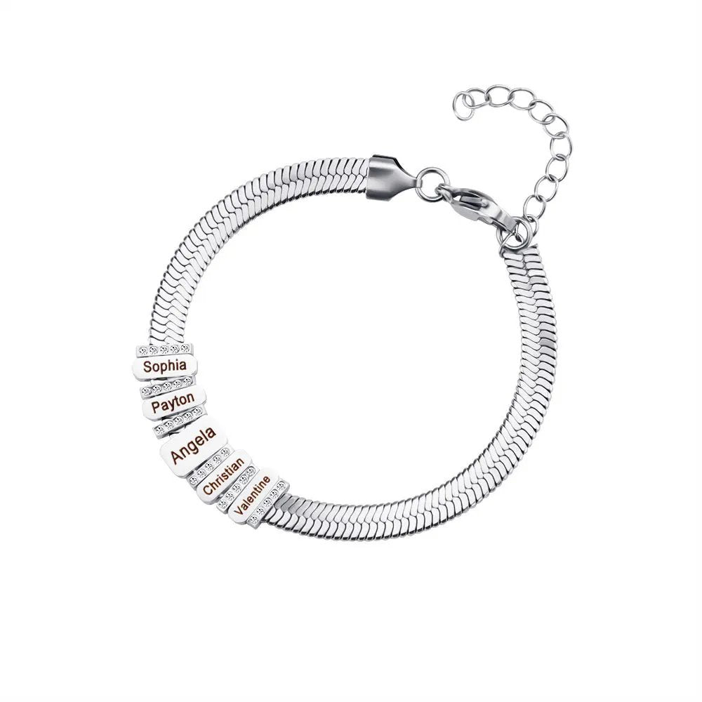 Personalized Family Names Bracelet - Mother's Day Gift - UniqueThoughtful