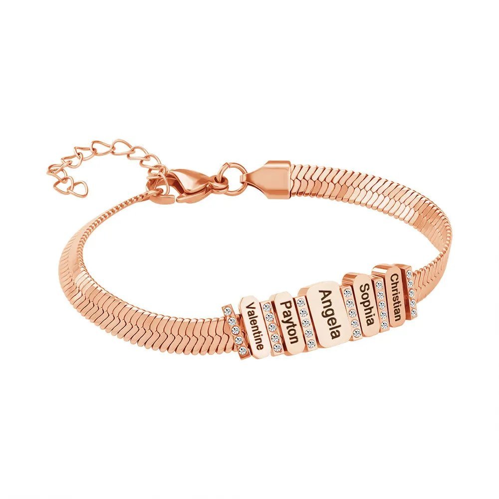 Personalized Family Names Bracelet - Mother's Day Gift - UniqueThoughtful