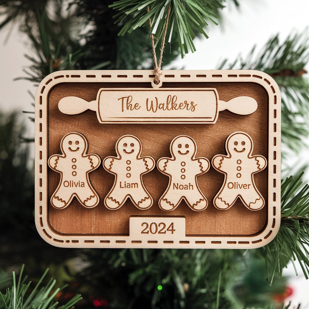 Personalized Kids Names Christmas Ornament - UniqueThoughtful