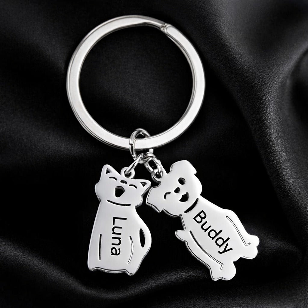 Porte-clés personnalisé avec nom de famille