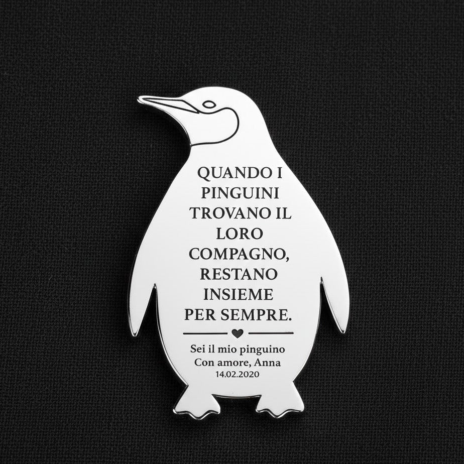 Portachiavi “Sei il mio pinguino” – Regalo personalizzato per l’amore - UniqueThoughtful
