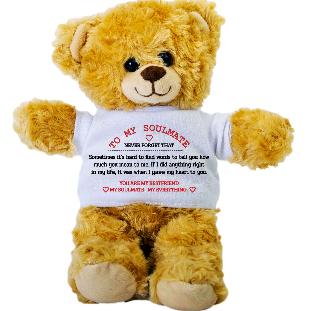 Peluche « À mon âme sœur » - Cadeau de Saint-Valentin