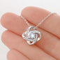 To My Fiancee - Love Knot Necklace - UniqueThoughtful