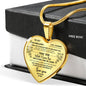 To My Granddaughter Premium Necklace - UniqueThoughtful