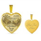 To My Granddaughter Premium Necklace - UniqueThoughtful
