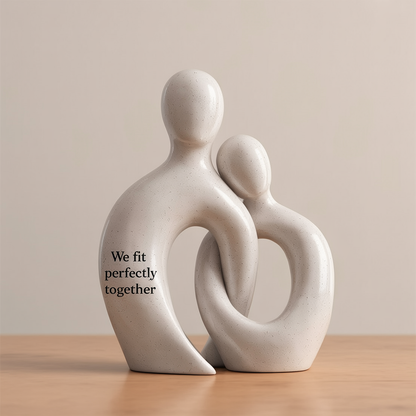 We Fit Perfectly Together – Couple Resin Sculpture Gift