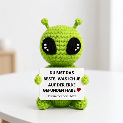 Du bist das Beste, was ich je auf der Erde gefunden habe – Gehäkeltes Alien