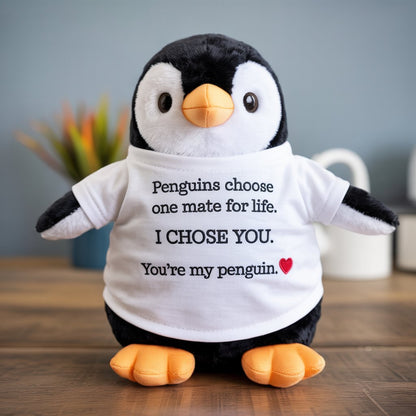 I Chose You Penguin Plush - Valentine's Gift