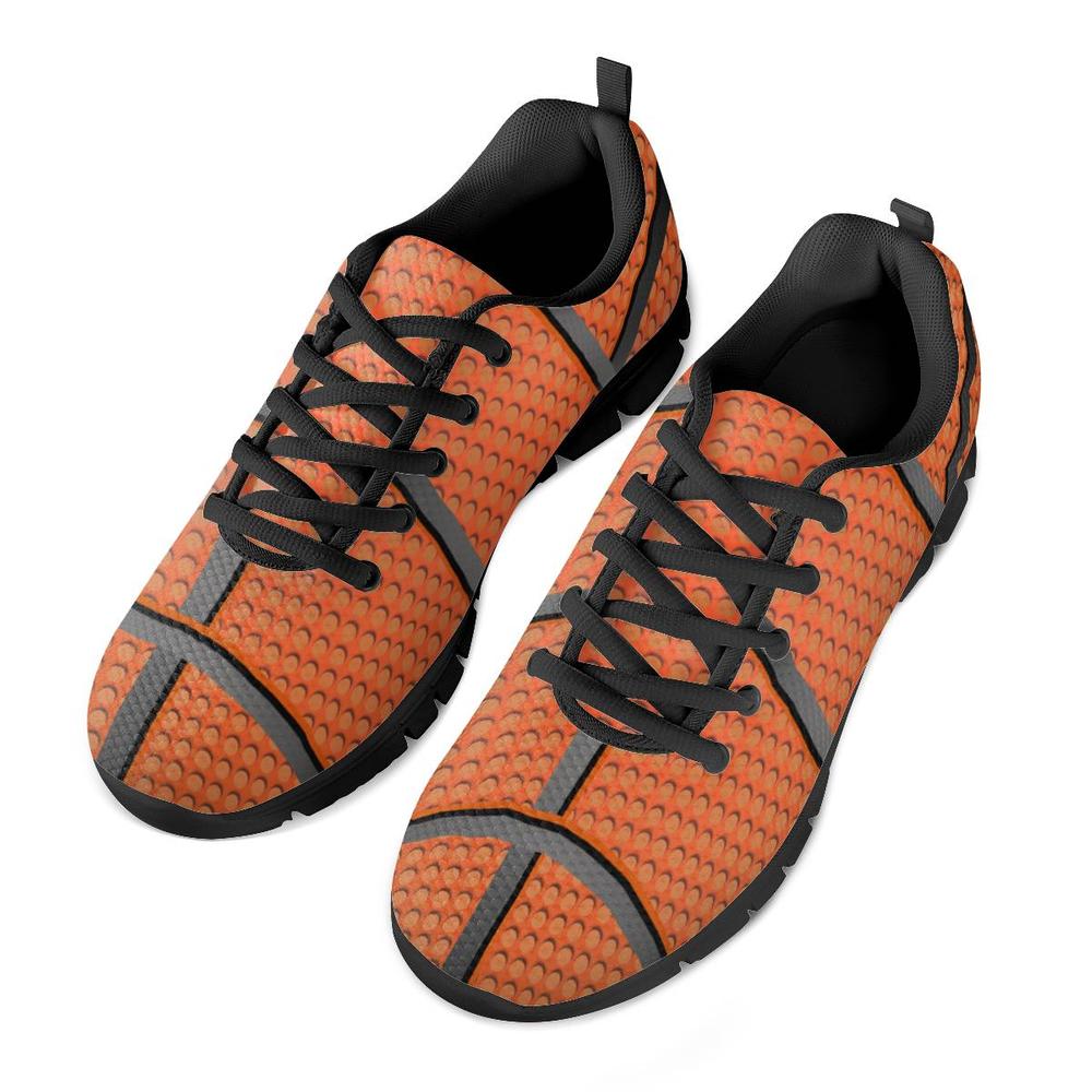 3D Basket Ball Print Sneakers - UniqueThoughtful