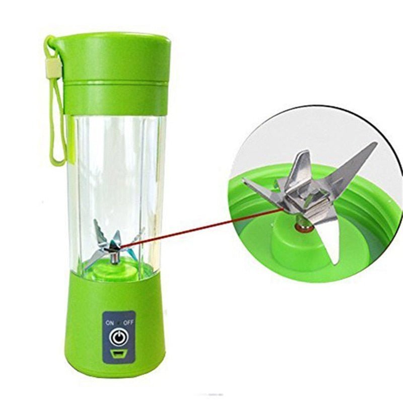 400ml USB Juicer, Portable Juice Blender with Six Blades - UniqueThoughtful