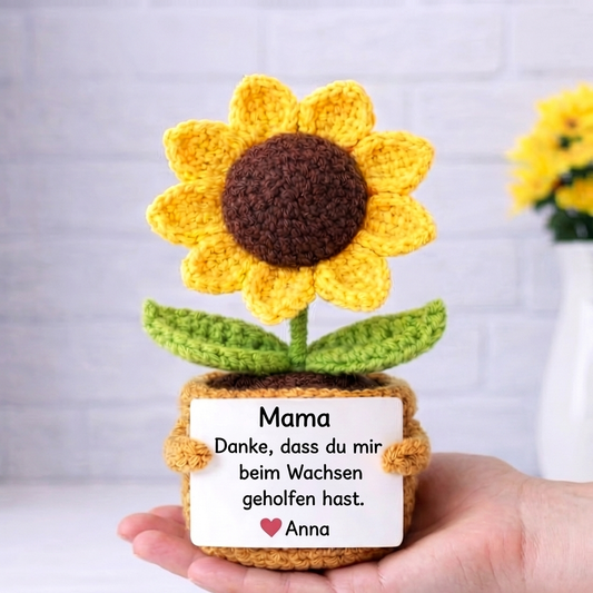 Danke für Ihre Unterstützung beim Wachstum – Individuelles Häkelgeschenk für Mama