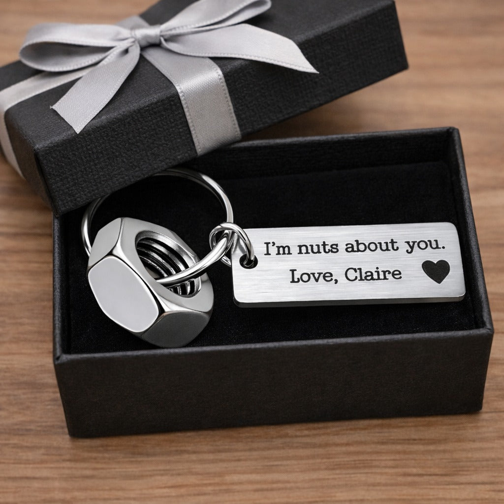 I'm Nuts About You - Custom Keychain Gift