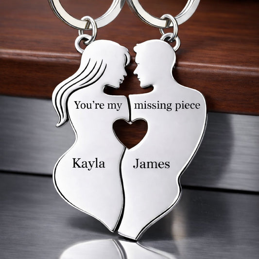 You're my missing piece - Matching Keychain Set
