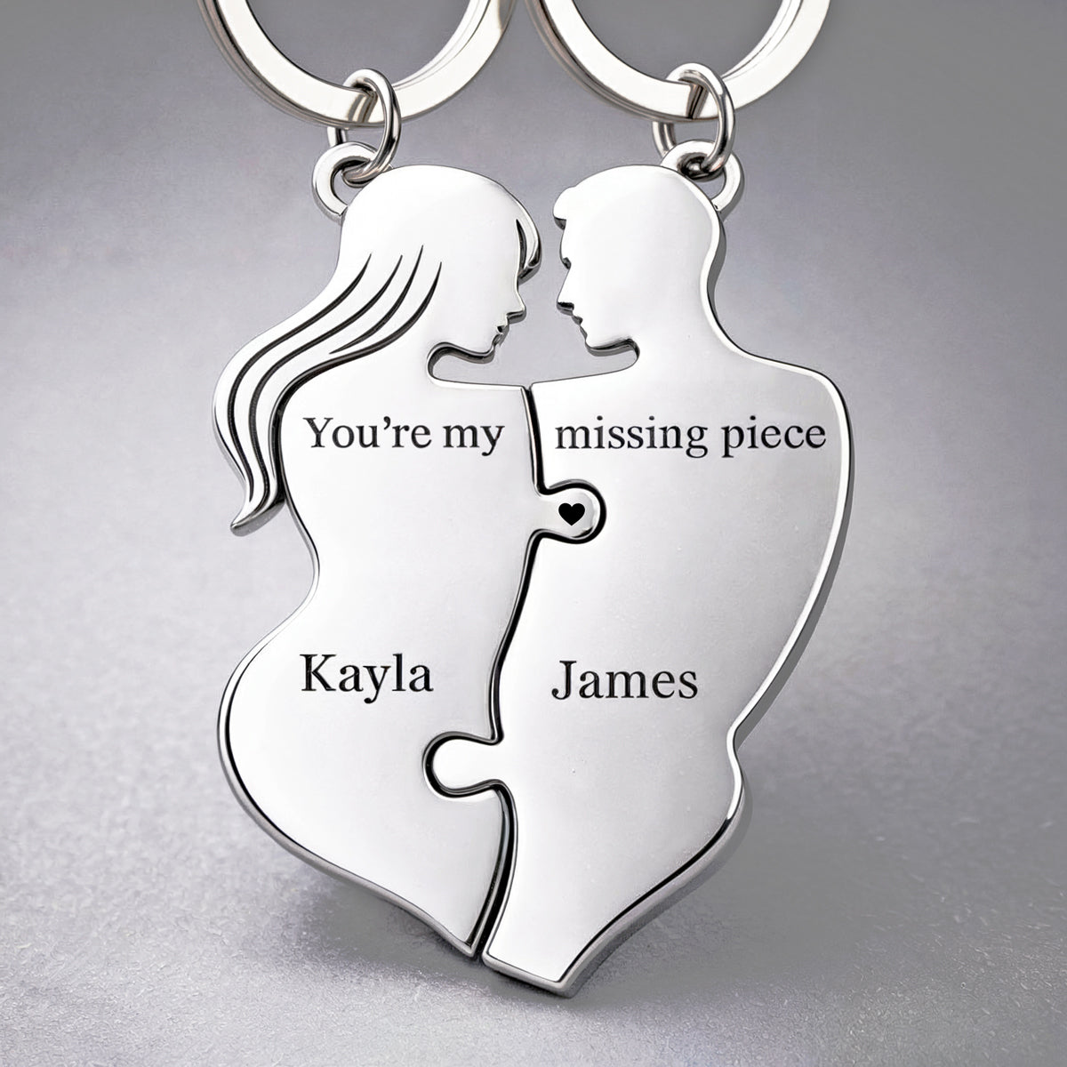 Personalized Couple Matching Puzzle set