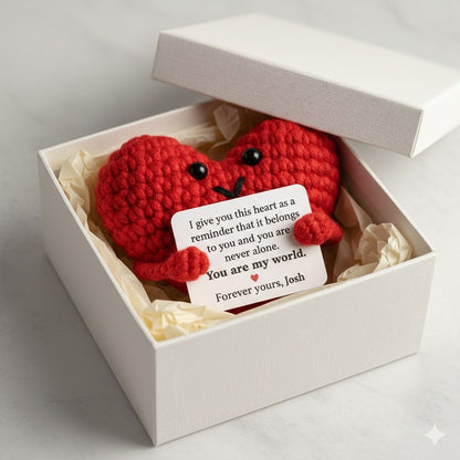 You Are My World - Custom Heart Crochet