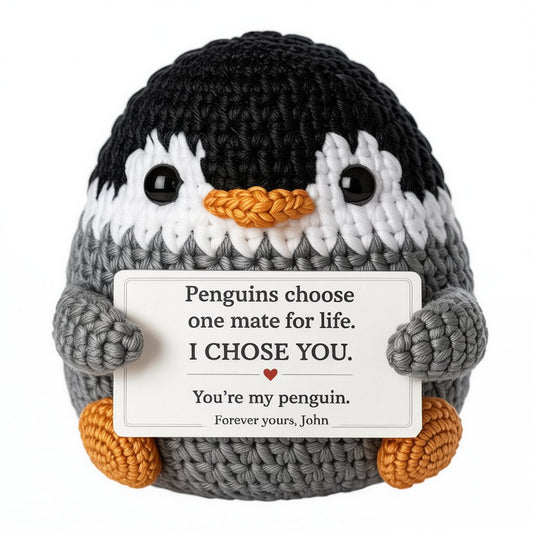 I Chose You - Custom Penguin Crochet