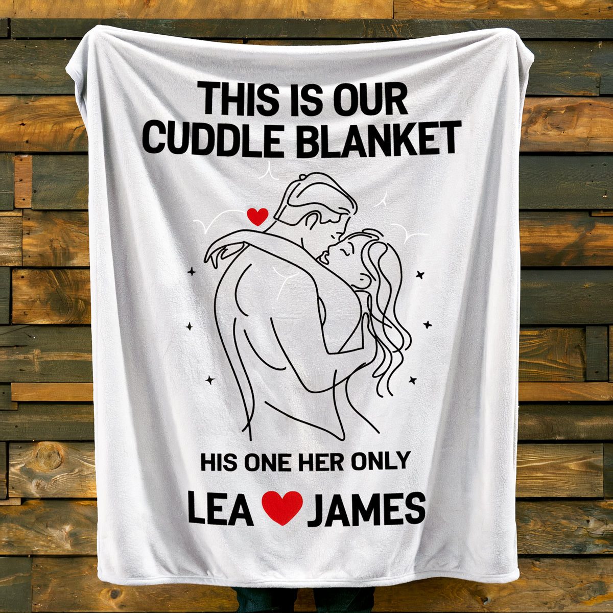 This is our cuddle Blanket - Custom Valentine's Gift