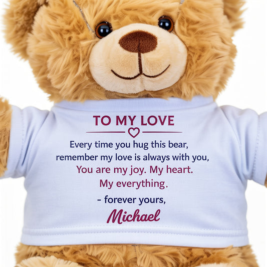 To My Love Plush Teddy Bear - Best Valentine's Gift