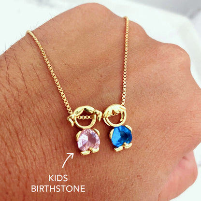 Personalized Family Birthstone Necklace