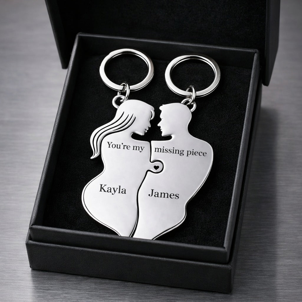 You're my missing piece - Custom Puzzle Keychain Gift