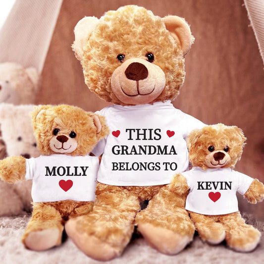 Custom Kids Names Plush Teddy Bears