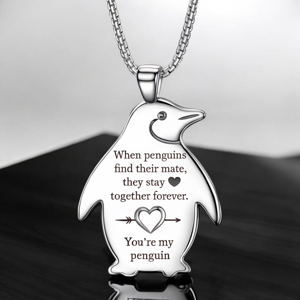 You Are My Penguin Necklace - Valentines, Anniversary Gift For Her