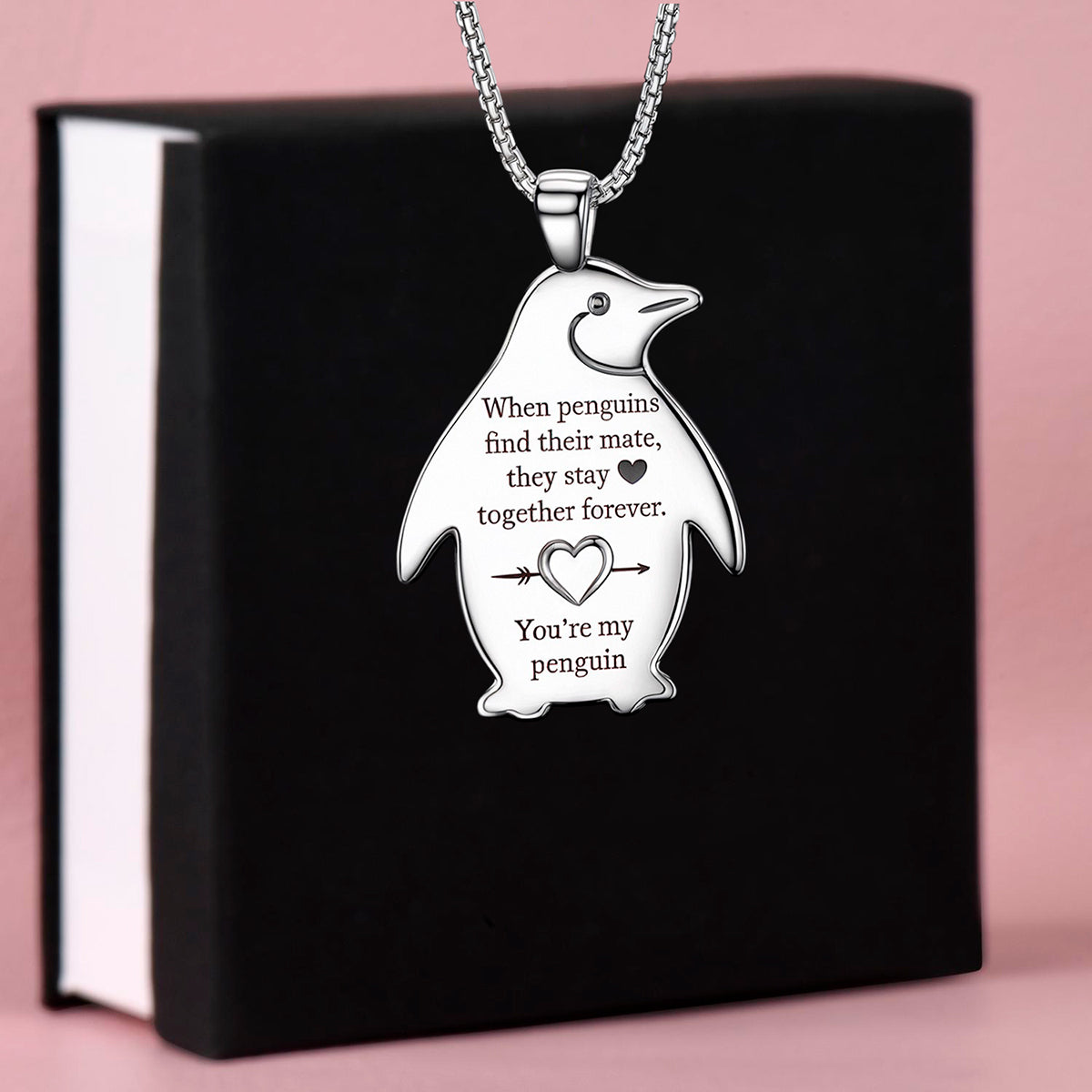 You Are My Penguin Necklace - Valentines, Anniversary Gift For Her