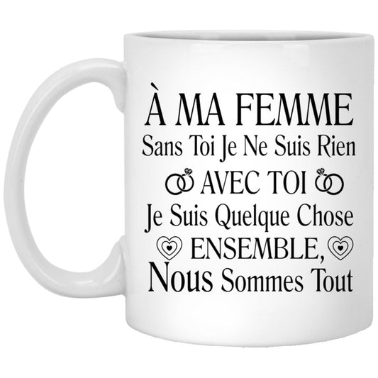 "À Ma Femme" Coffee Mug - Uniquethoughtful