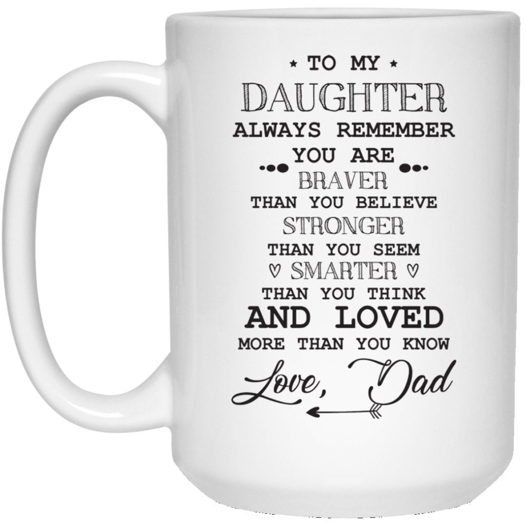 "Always Remember You Are Braver Than You Believe" Coffee Mug - Uniquethoughtful