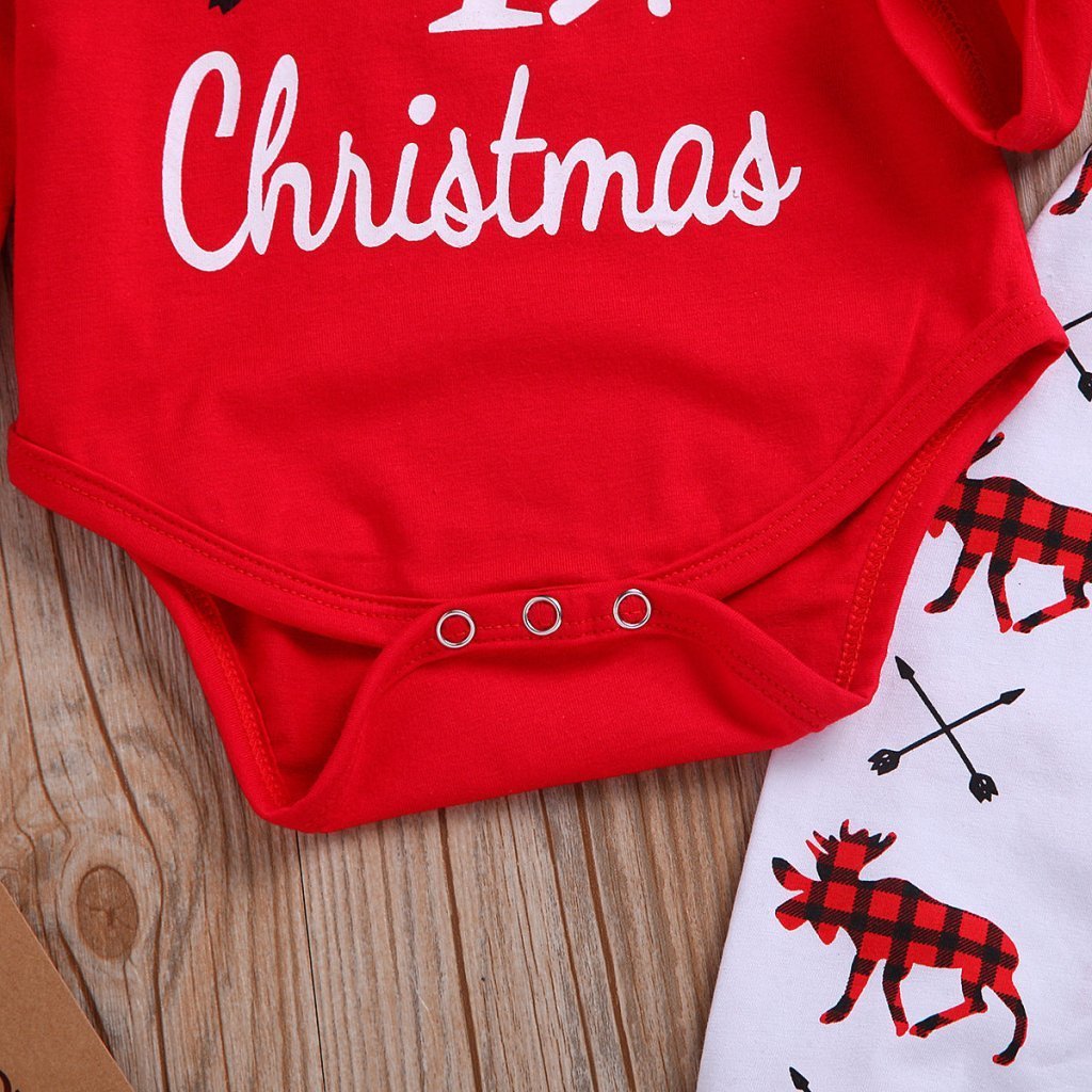 Baby's 1st Christmas Cute outfit - UniqueThoughtful