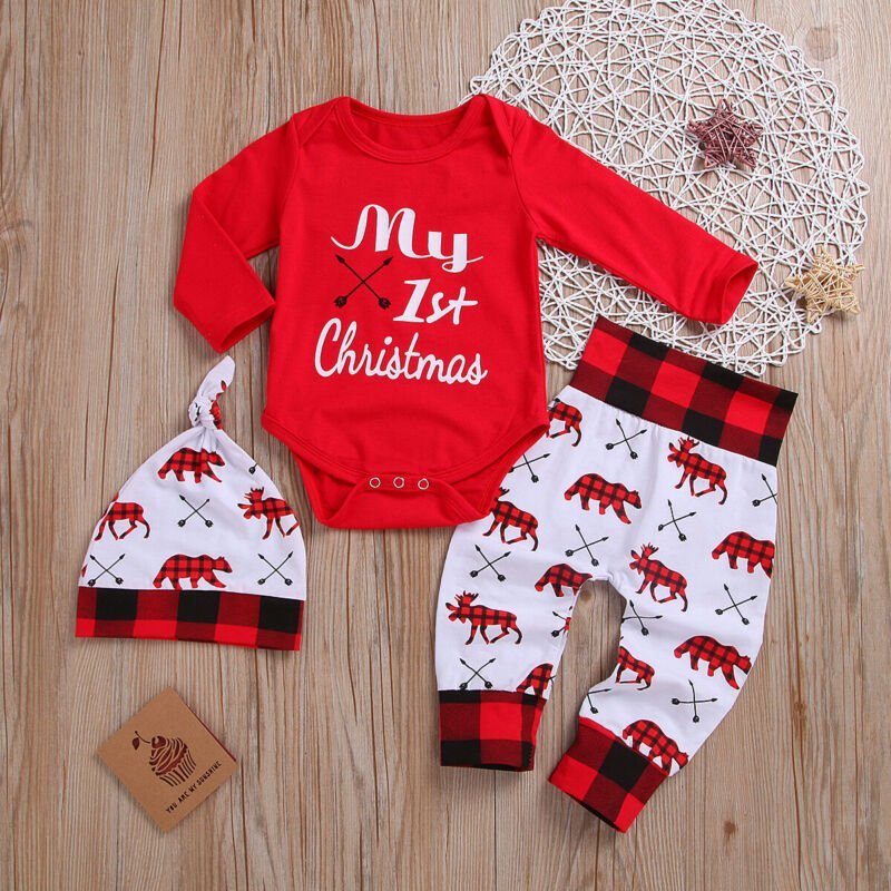 Baby's 1st Christmas Cute outfit - Uniquethoughtful