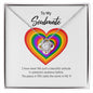 Beautiful Love Knot "To My Soulmate" Necklace | Lesbian Couple Gift, Lesbian\Gay Wedding, anniversary LGBT gift - UniqueThoughtful