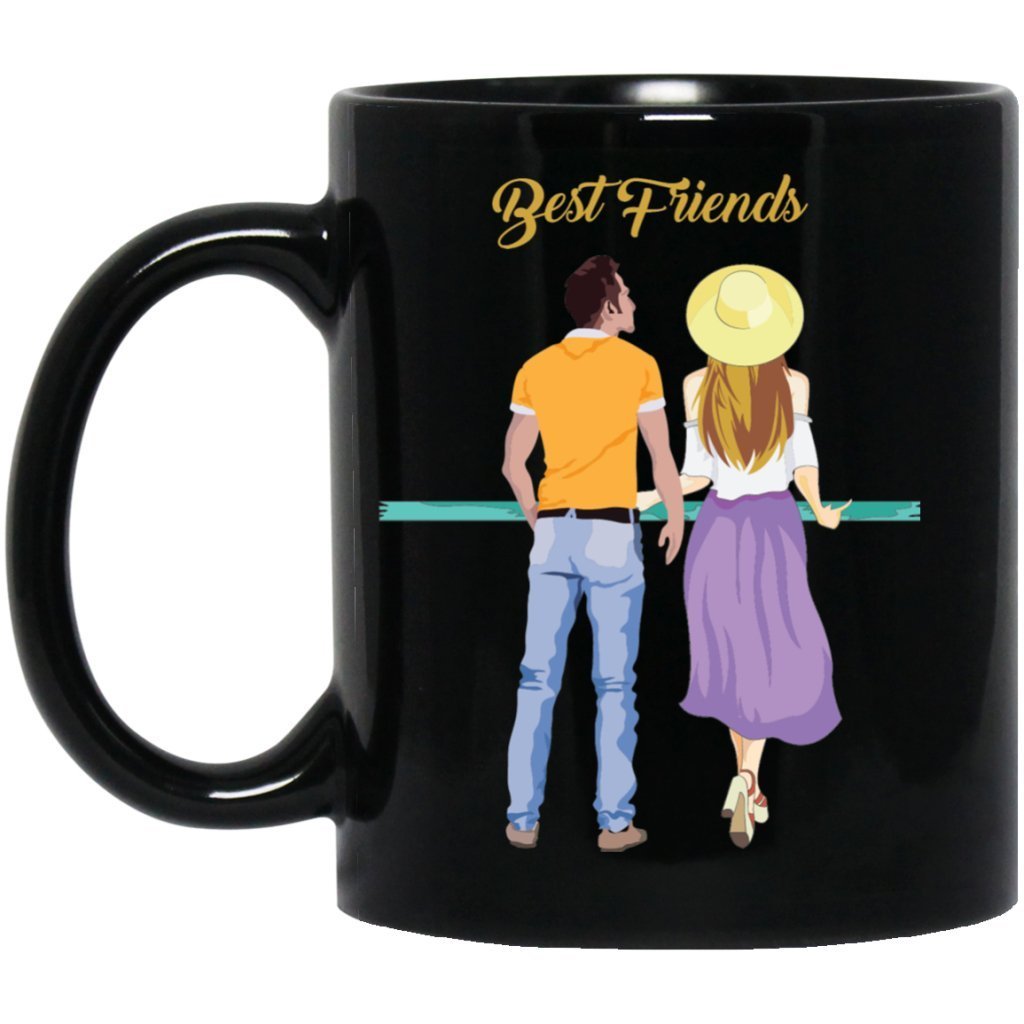 'best friends coffee mug for girl - boy' - UniqueThoughtful