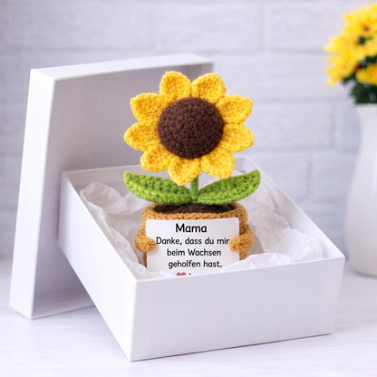 Danke für Ihre Unterstützung beim Wachstum – Individuelles Häkelgeschenk für Mama