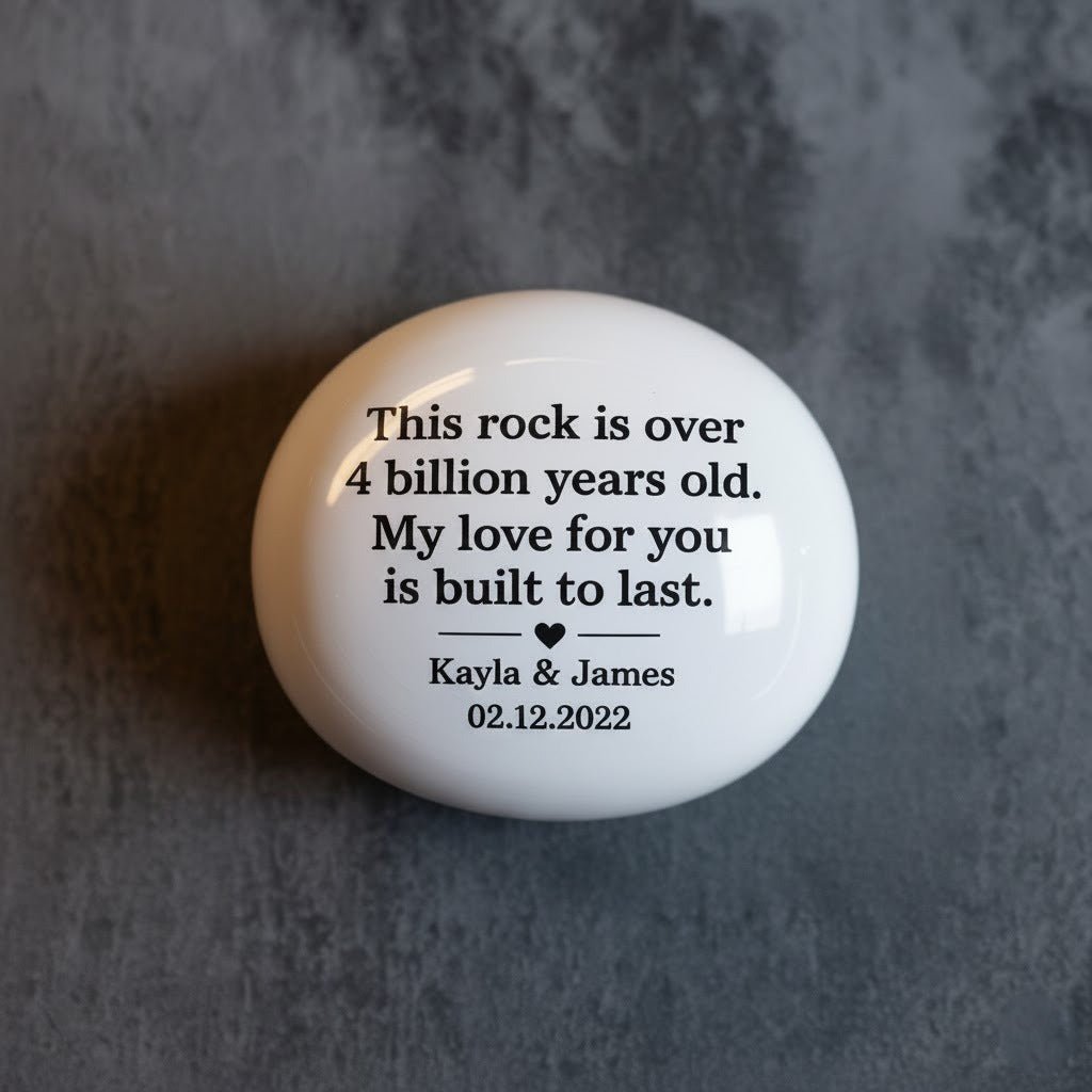 Built to last - Custom Stone Valentine's Gift - UniqueThoughtful