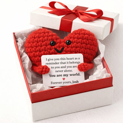 You Are My World - Custom Heart Crochet