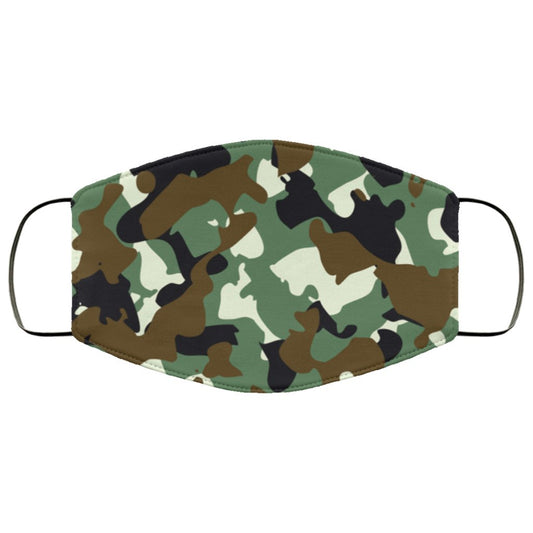 Camouflage Pattern Face Mask - UniqueThoughtful