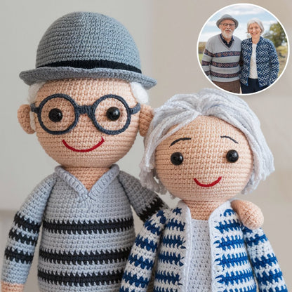 Custom Couple Crochet Doll - UniqueThoughtful