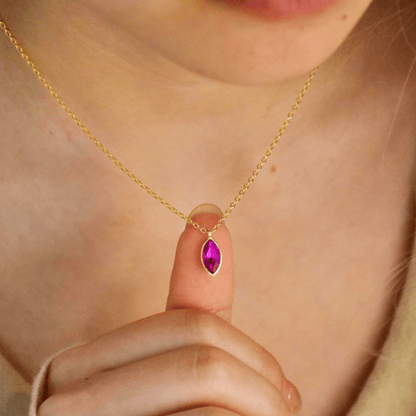 Custom Family Birthstone Necklace - Mother's Day Gift For Mom, Grandma - UniqueThoughtful